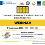 Teaching Grammar for Spontaneous Communication (webinar)