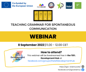 Teaching Grammar for Spontaneous Communication (webinar)