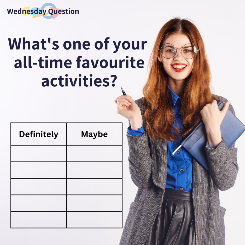 What's one of your all-time favourite activities? (Wednesday Question)