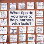 What tips do you have to help learners with lexis? (Wednesday Question)